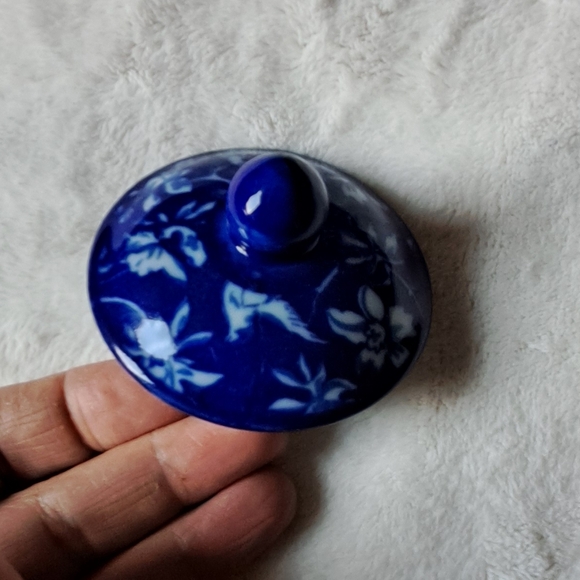 Blue Floral sugar and creamer Set April Cornell 1999 - Picture 4 of 6